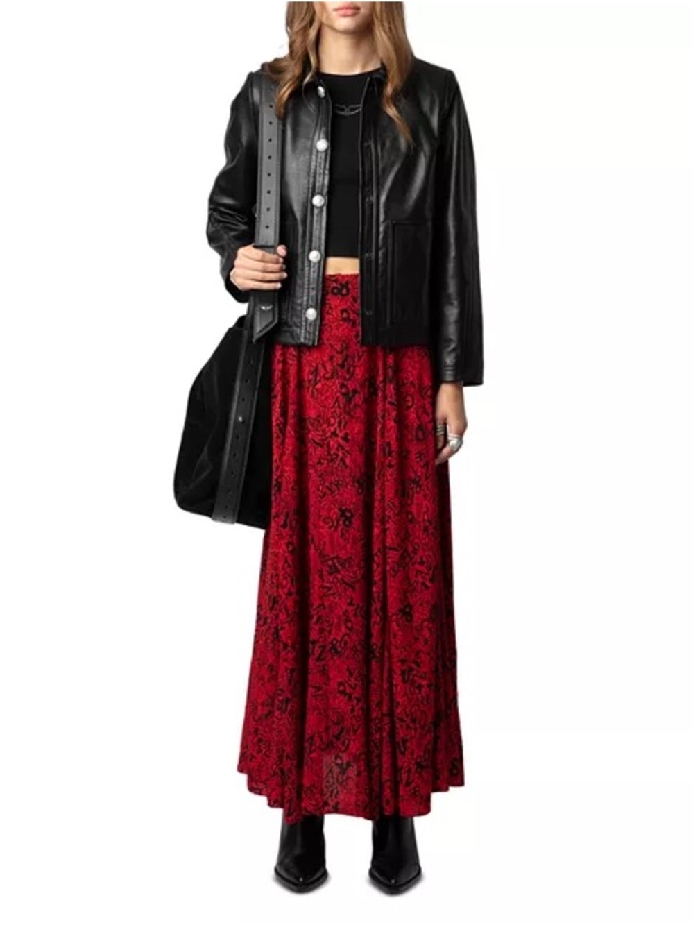 Pendleton Red Floral Maxi Skirt - Picture 3 of 5